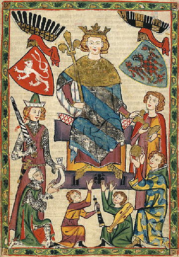 Venceslas II de Bohême - extrait du Codex Manesse